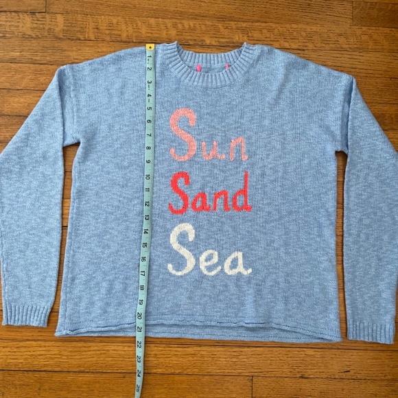 Lilly Pulitzer Pippy Sweater Blue Peri Sun Sand Sea Size Small - Picture 4 of 8